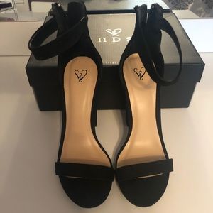Black Ankle Strap Heels
